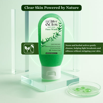 Anti - Acne Face Wash – Neem Enriched - Glitter and Glow