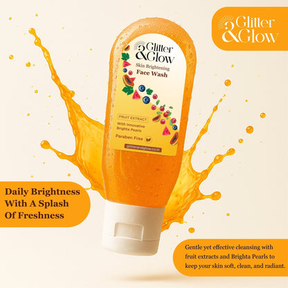 Brightening Face Wash – Fruit Extract - Glitter and Glow
