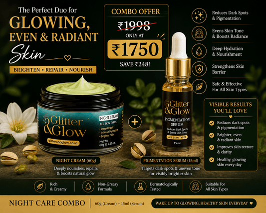 Night Care Combo + FREE Lip balm - Glitter & Glow