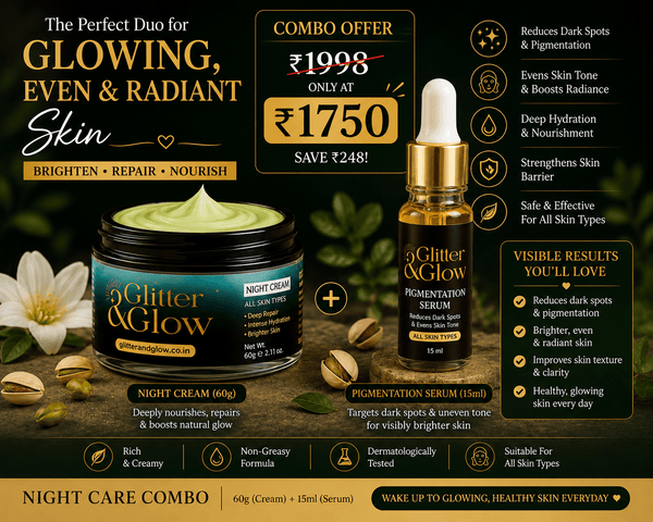 Night Care Combo + FREE Lip balm - Glitter & Glow