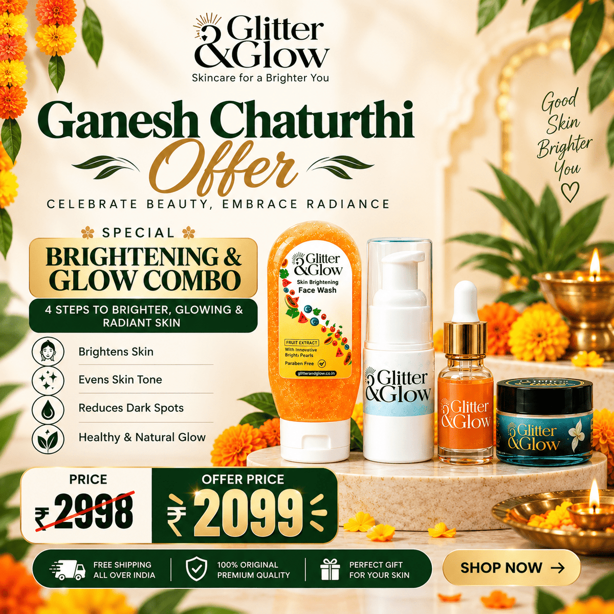 Special Brightening & Glow Combo - Glitter & Glow