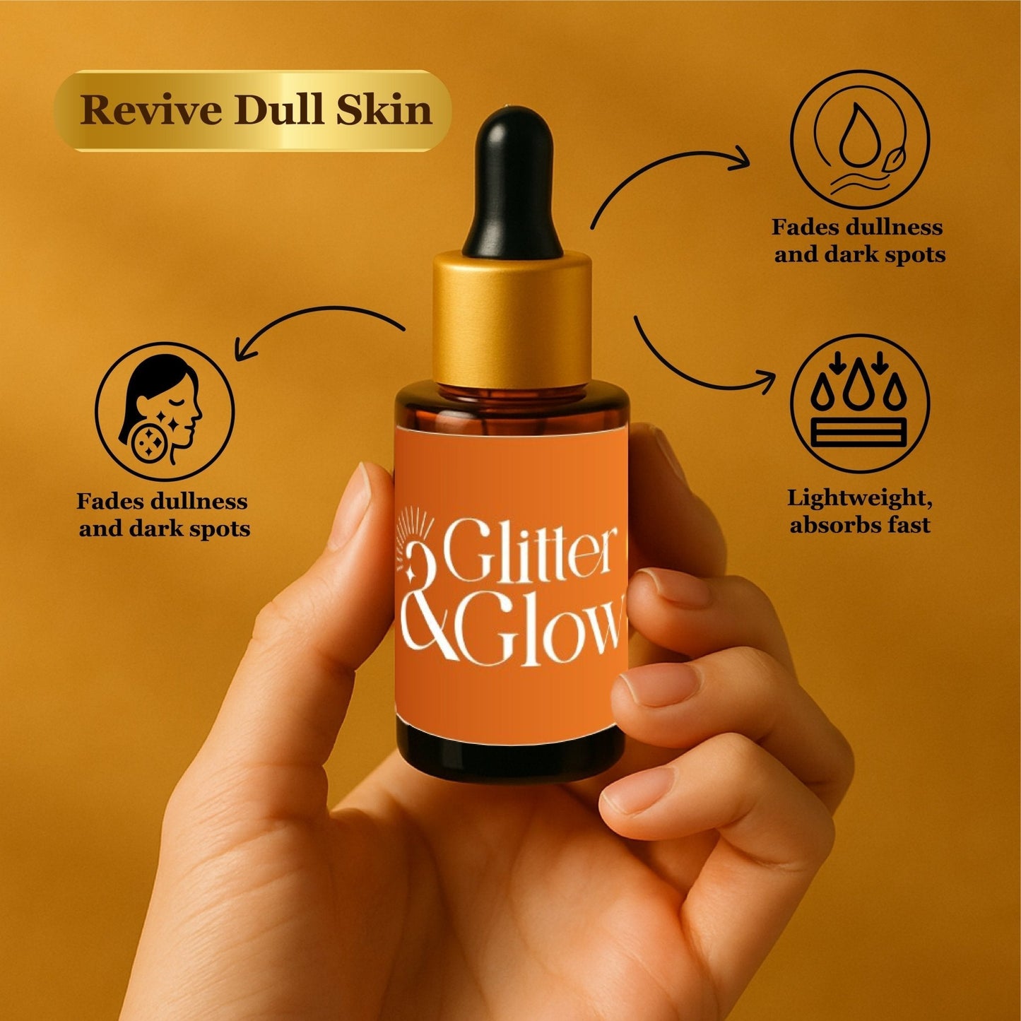 Vitamin - C Brightening Serum – Revive Dull Skin - Glitter and Glow